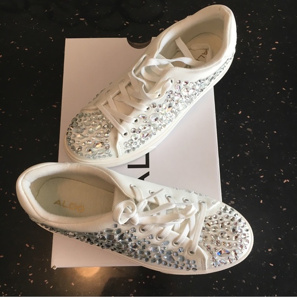 Aldo Zellina Rhinestone Tennis Shoes - Picture 6 of 8